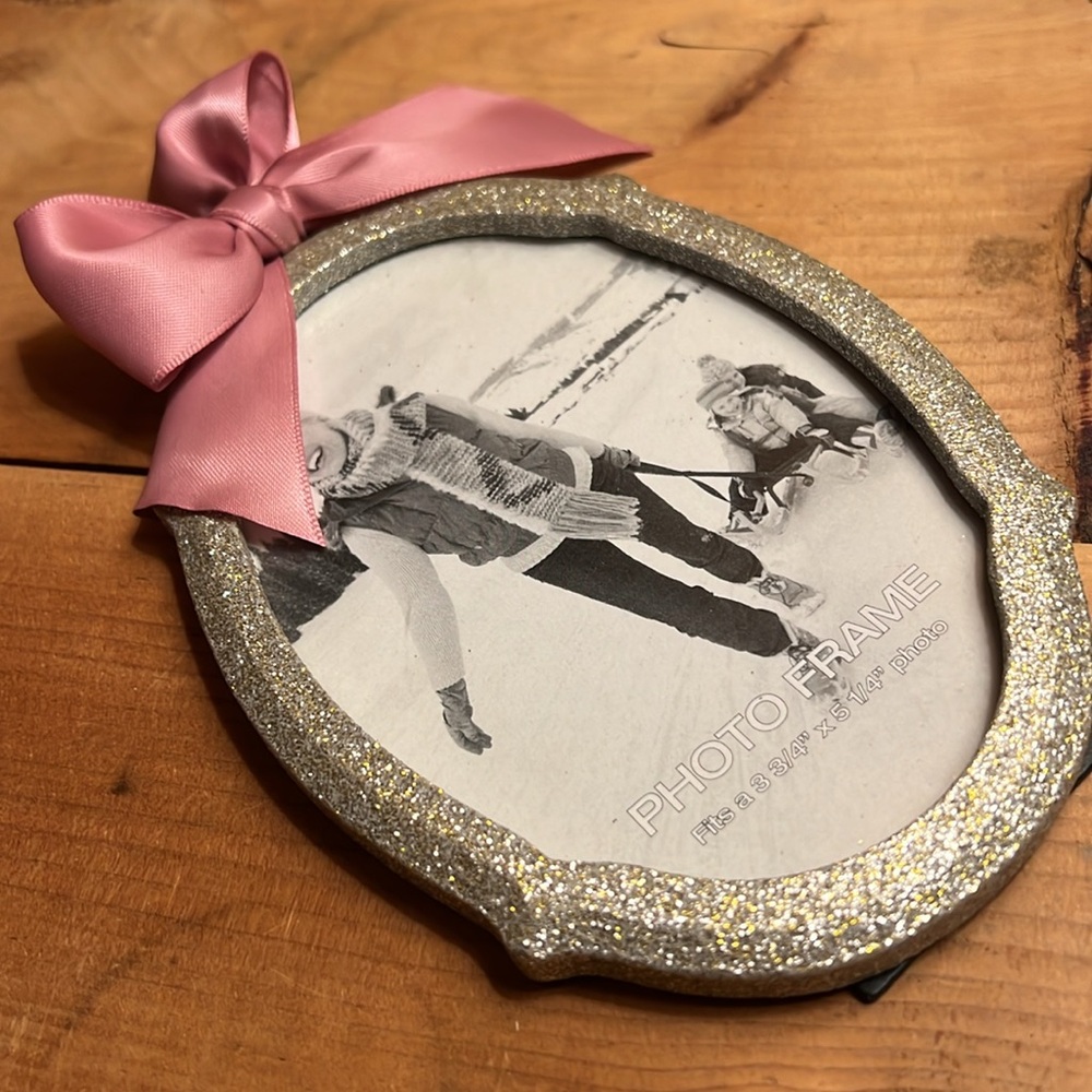 💚 3 for $15 💚 - Sparkly Photo Frame With Bow - NWOT - Picture 12 of 16